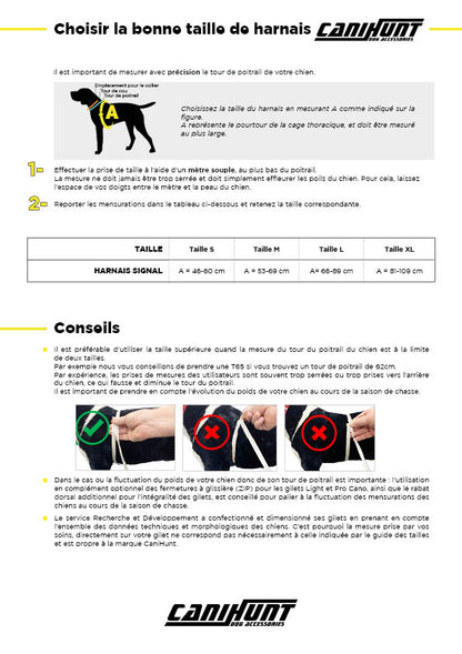 Harnais SIGNAL CaniHunt