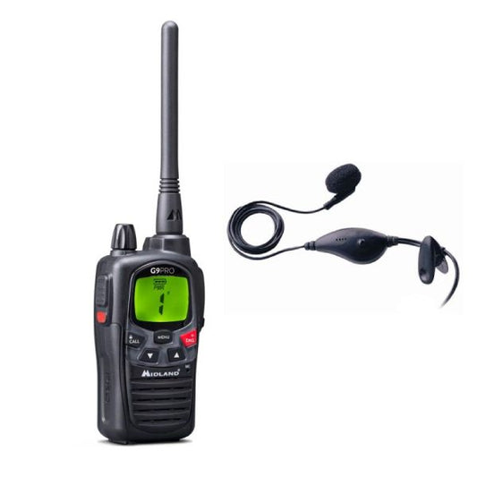 MIDLAND G9 PRO avec KIT OREILLETTES (noir)