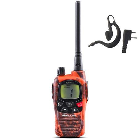 MIDLAND G9 PRO BLAZE avec KIT OREILLETTES ( camo orange )